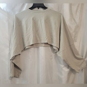 Joah Brown oversized, slouchy long sleeve cropped t-shirt